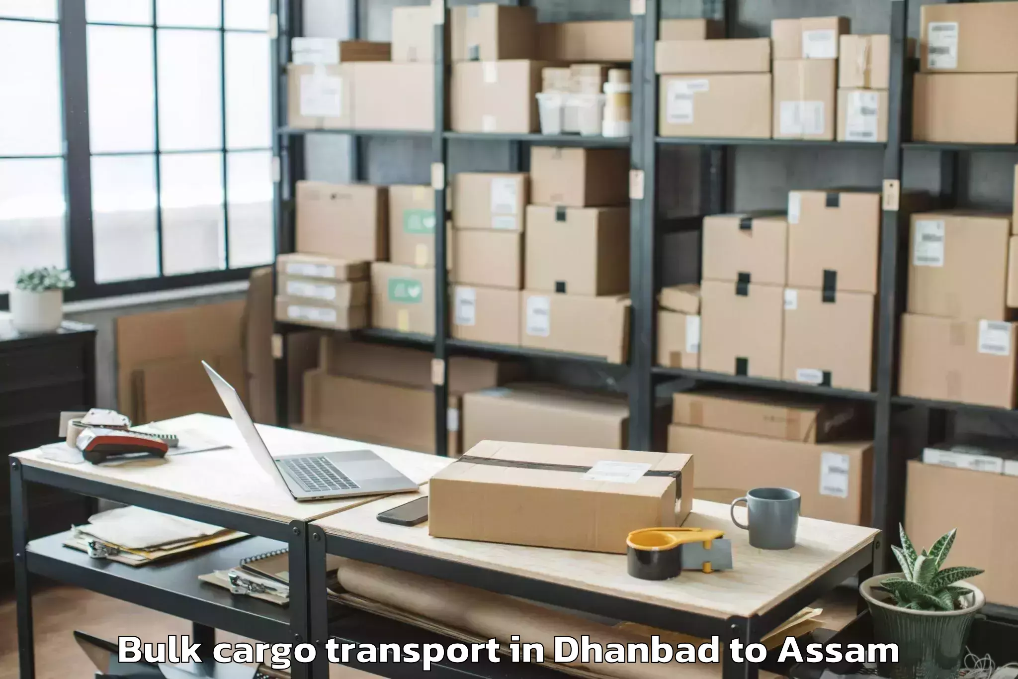 Reliable Dhanbad to Borholla Bulk Cargo Transport